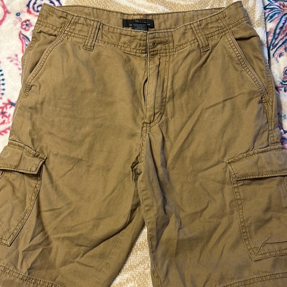 Mens cargo shorts , cozy linen/cotton blend
